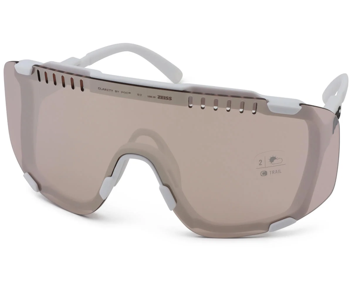 POC Devour Sunglasses (Hydrogen White) (Partly Sunny Silver/Clear) (Clarity Trail)